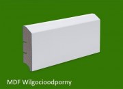 Listwa przypodłogowa MDF biała lakierowana - 80 x 16 PLUS - wilgocioodporna